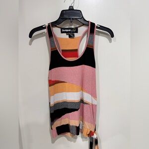 Desigual Colorful Striped Tank Top size S